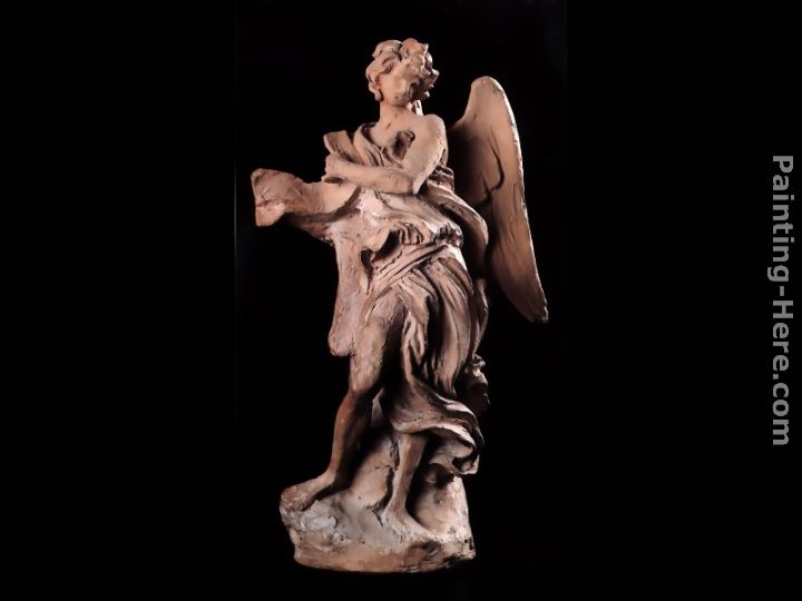 The Angel of the Superscription painting - Gian Lorenzo Bernini The Angel of the Superscription art painting